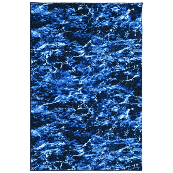 Mossy Oak Elements Aqua Camouflage 4 ft. x 6 ft. Area Rug
