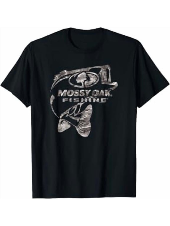 Mossy Oak Fishing Bass Open Water Classic Logo Vintage T-Shirt