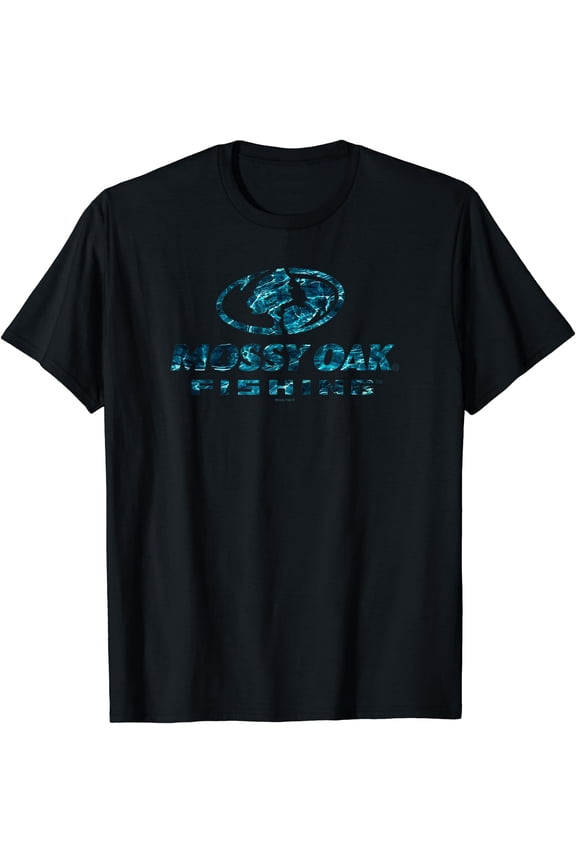 Mossy Oak Fishing Open Water Classic Blue Logo V2 T-Shirt
