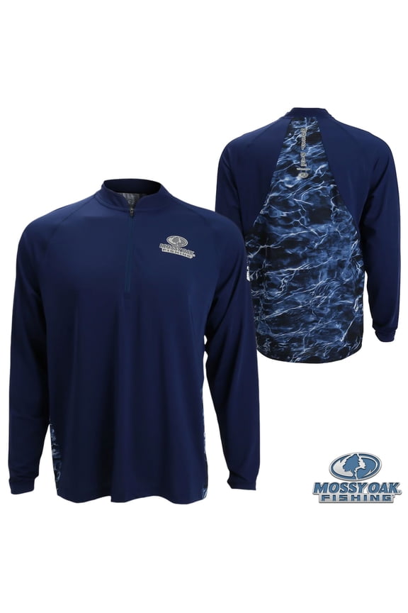 Fishing Perf. Elements Lightweight 1/4 Zip (XL)- Navy/Marlin