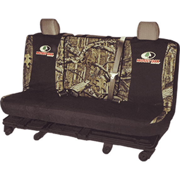Signature MSC5408 Mossy Oak Logo Full Size Bench Seat Cover Breakup Inf/Black