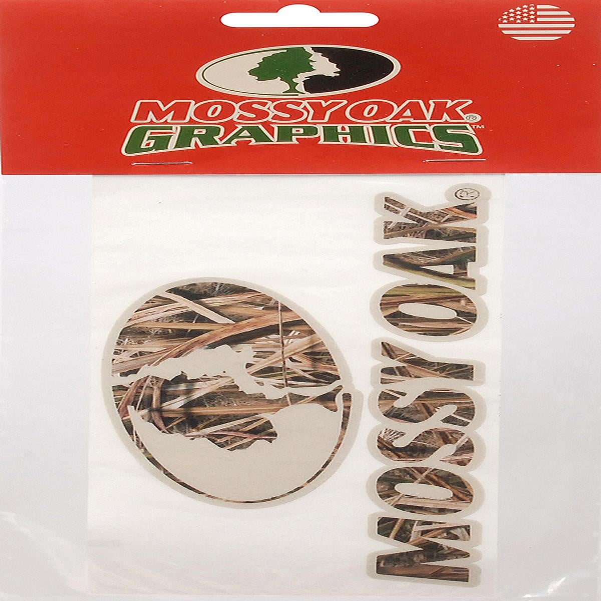 Mossy Oak Graphics Camouflage 7" x 3" Mossy Oak Logo Decal, Shadow