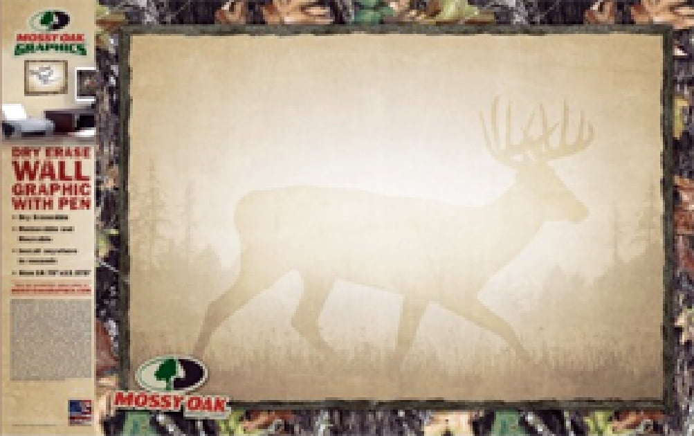 Mossy Oak Graphics Dry Erase Board Camo Border Whitetail