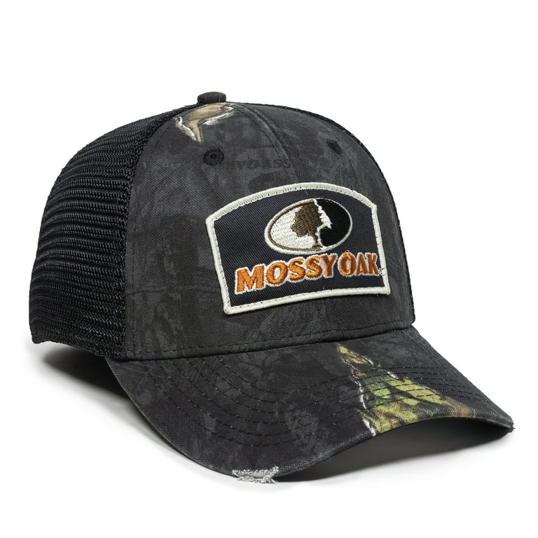 Mossy Oak Hunting Structured Baseball Style Hat, Eclipse/Black, Large/Extra Large, Men's, Size: One Size