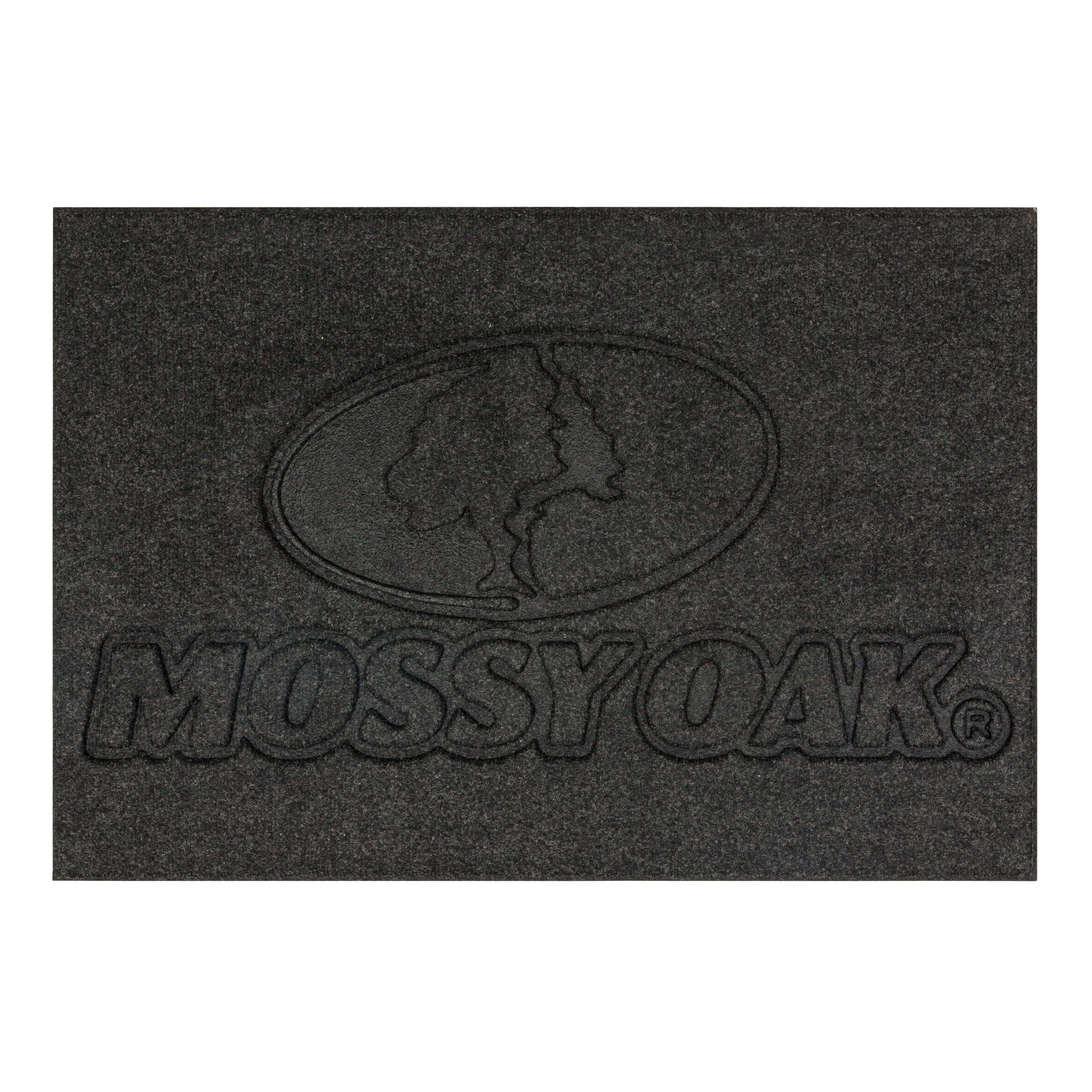 Mossy Oak Impressions Recycled Rubber Indoor Outdoor All Weather Non-slip Doormat, Onyx, 2' x 3'