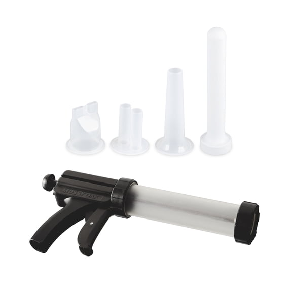 Mossy Oak Jerky Gun Jr., with 5 piece Jerky and Sausage Making Kit, 1lb Capacity
