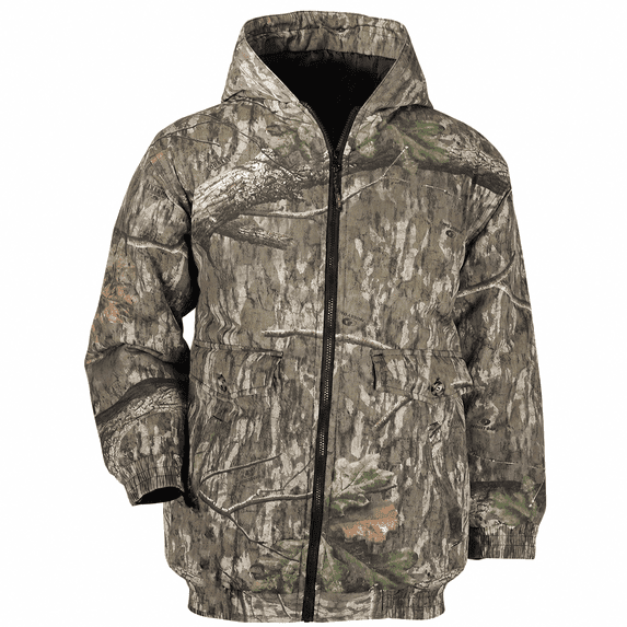 Mossy Oak Kid's Insulated Camo Jacket – Country Roots Pattern – Quilted Lining, Cotton Twill Shell, Cold Weather Work Jacket, 4, Country Roots