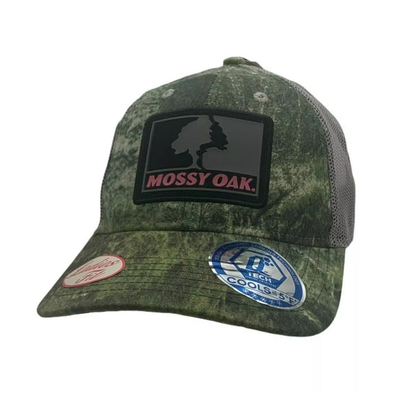 Mossy Oak Ladies Hat Cooling Technology Baseball Cap Green Camouflage, One Size