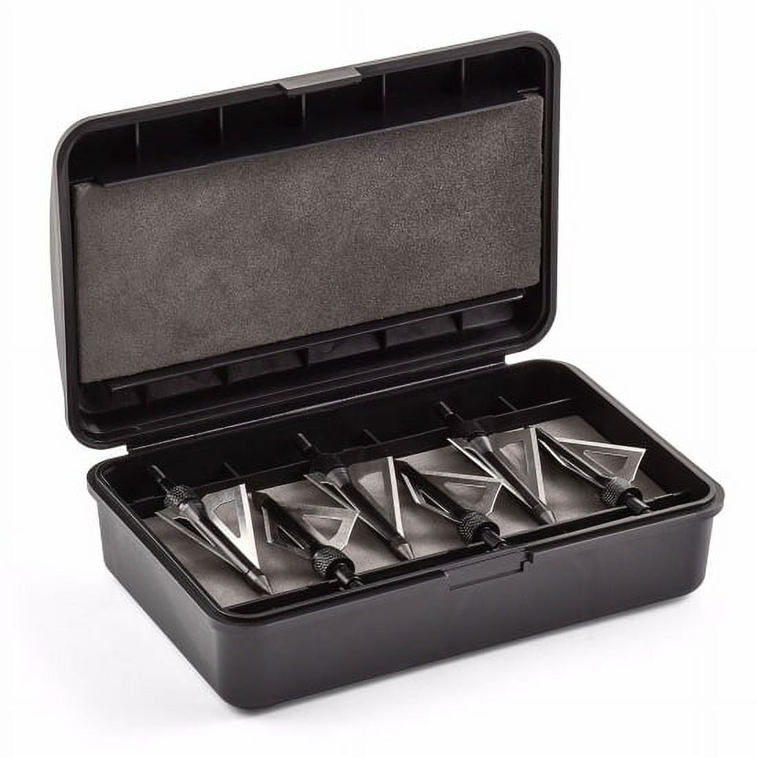 Mossy Oak MOBRDHDBX Broadhead Plastic Case w/Foam Insert (Holds 6 Broadheads)