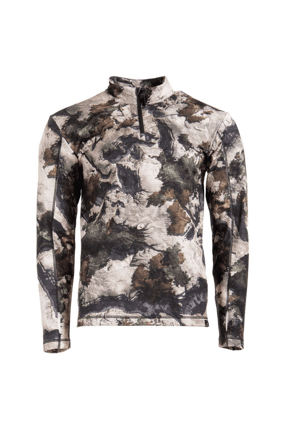 Mossy Oak Men's 1/4 Zip Performance Hoodie, Mossy Oak Terra Gila, Size 3X-Large