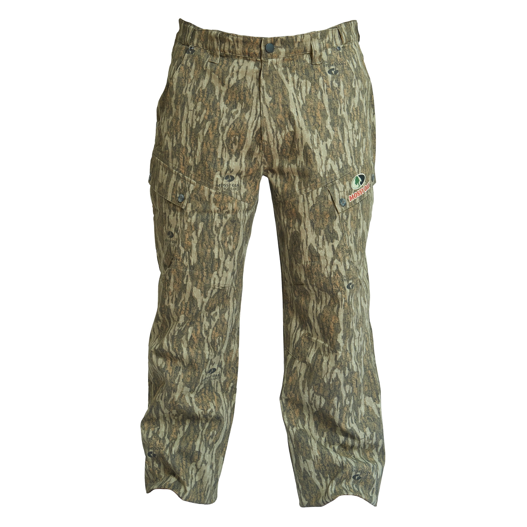 Mossy Oak Men's 6-Pocket Hunting Cargo Pants, Mossy Oak Bottomland, XL