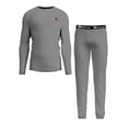 thumbnail image 1 of Mossy Oak Men's Slim Fit Moisture-Wicking Thermal Base Layer Set, Grey Melange, Size L, 2-Piece, 1 of 7