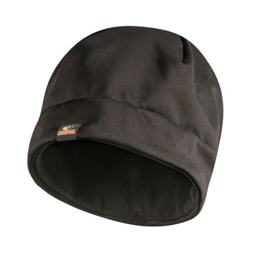 Mossy Oak Men's Black Fleece Beanie Hat, One Size Fits Most, Adult