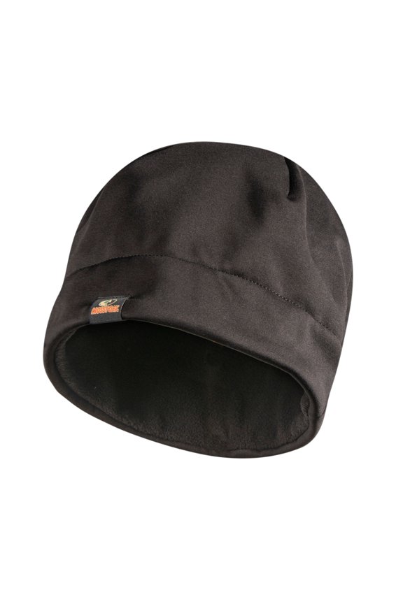 Men's Black Fleece Beanie Hat, One Size Fits Most, Adult