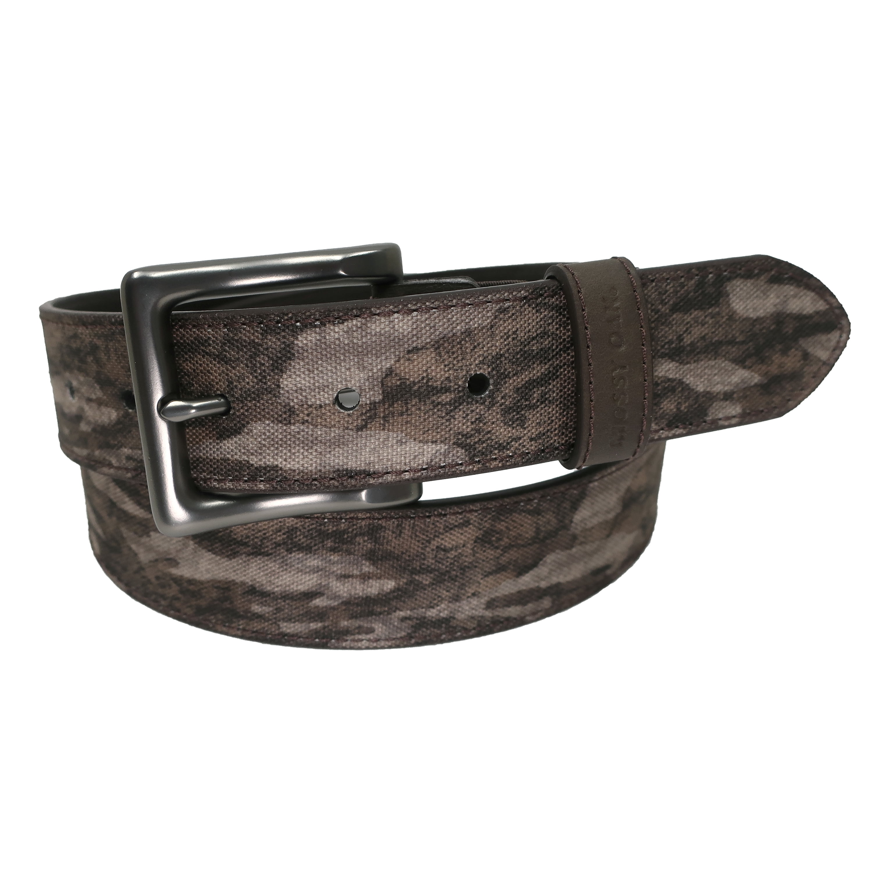 Mossy Oak Men's Bottomlands Stretch Belt Brown Tab Size S/M, Size: Small/Medium