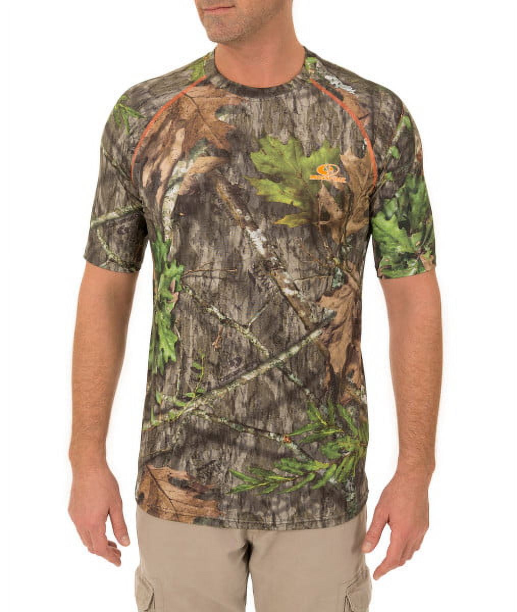 Mossy Oak Men's Camo Insect Repellent Performance Short Sleeve Tee