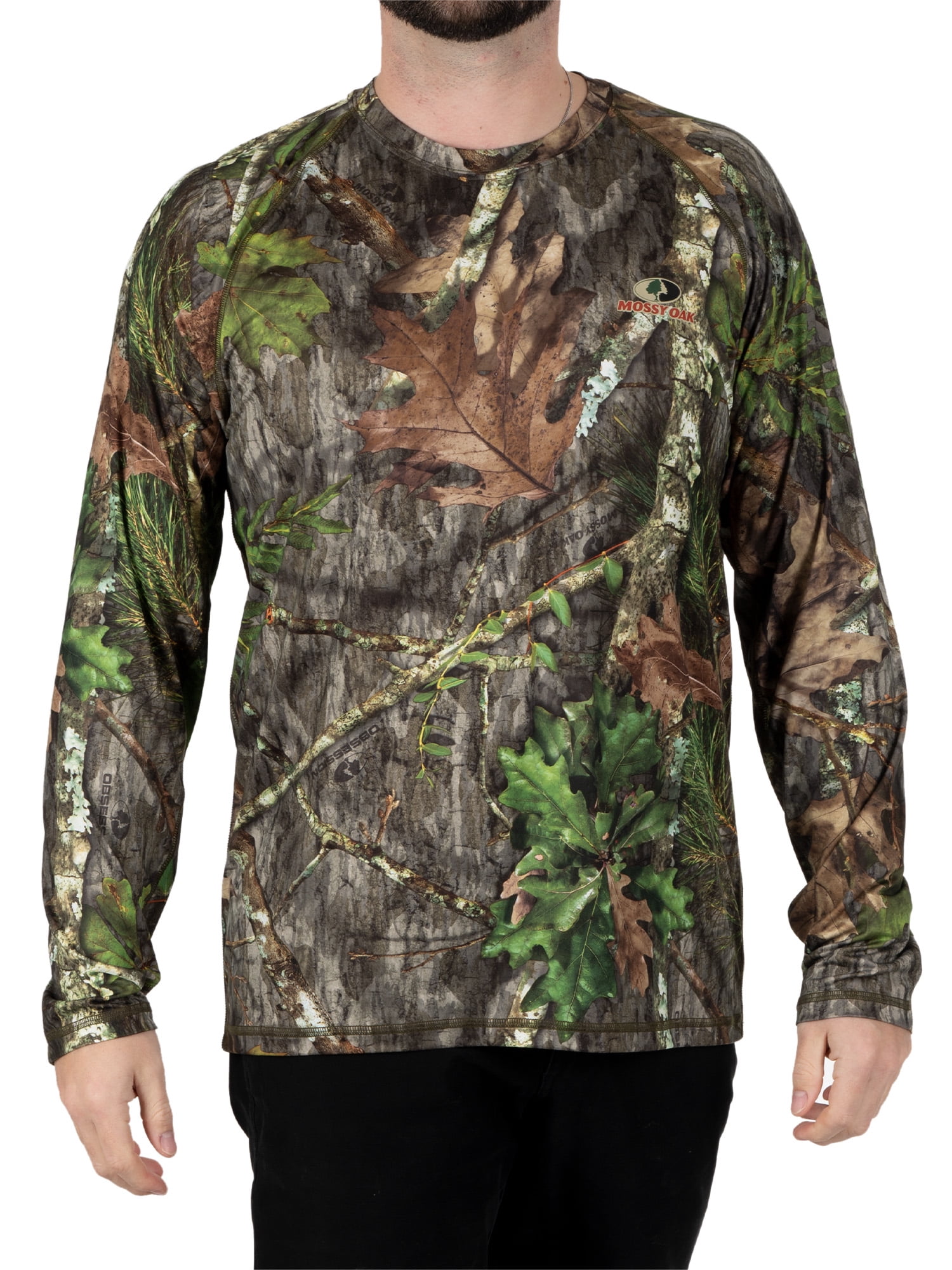 Mossy Oak Men's Camo Tee Turkey Hunting Performance Shirt, Sizes S-3XL