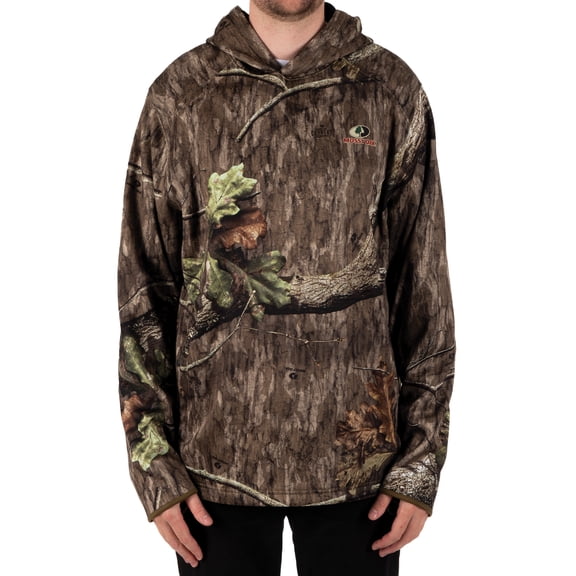 Mossy Oak Men's Camouflage Hunting Performance Hoodie, Mossy Oak Country Roots, L