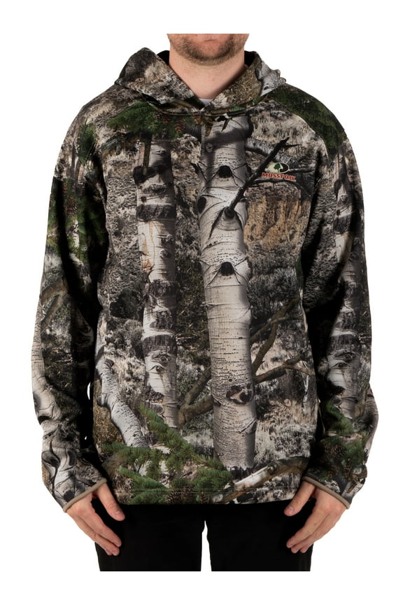 Men's Camouflage Hunting Performance Hoodie, Mossy Oak Mountain Country, L