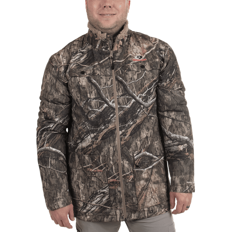 Free Shipping! Mossy Oak Men's Fleece Lined Hunting Jacket
