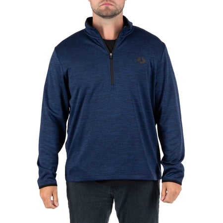 Mossy Oak Men's Fleece Quarter Zip Pullover Sweatshirt, Sizes S-2XL