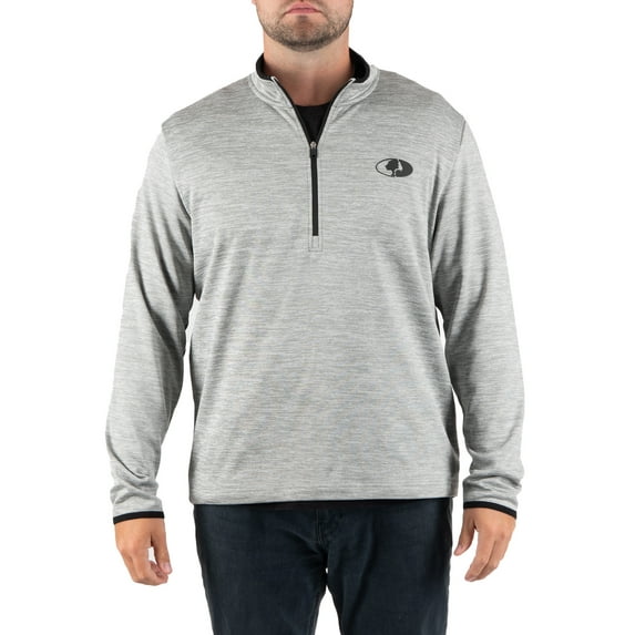 Mossy Oak Men's Fleece Quarter Zip Pullover Sweatshirt, Sizes S-2XL