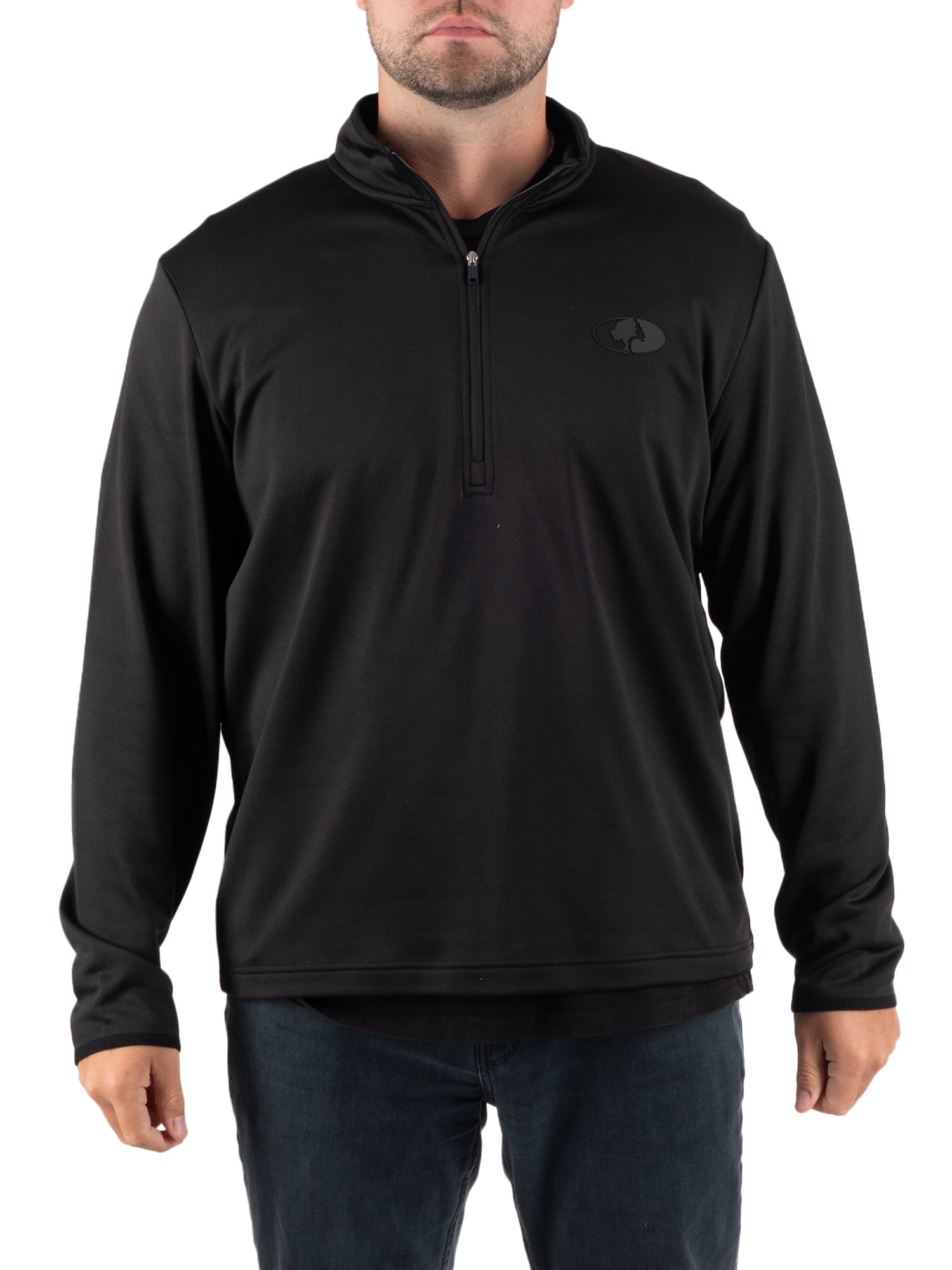 Mossy Oak Men's Fleece Quarter Zip Pullover Sweatshirt, Sizes S-2XL