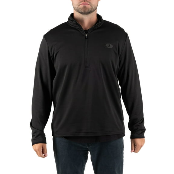 Mossy Oak Men's Fleece Quarter Zip Pullover Sweatshirt, Sizes S-2XL