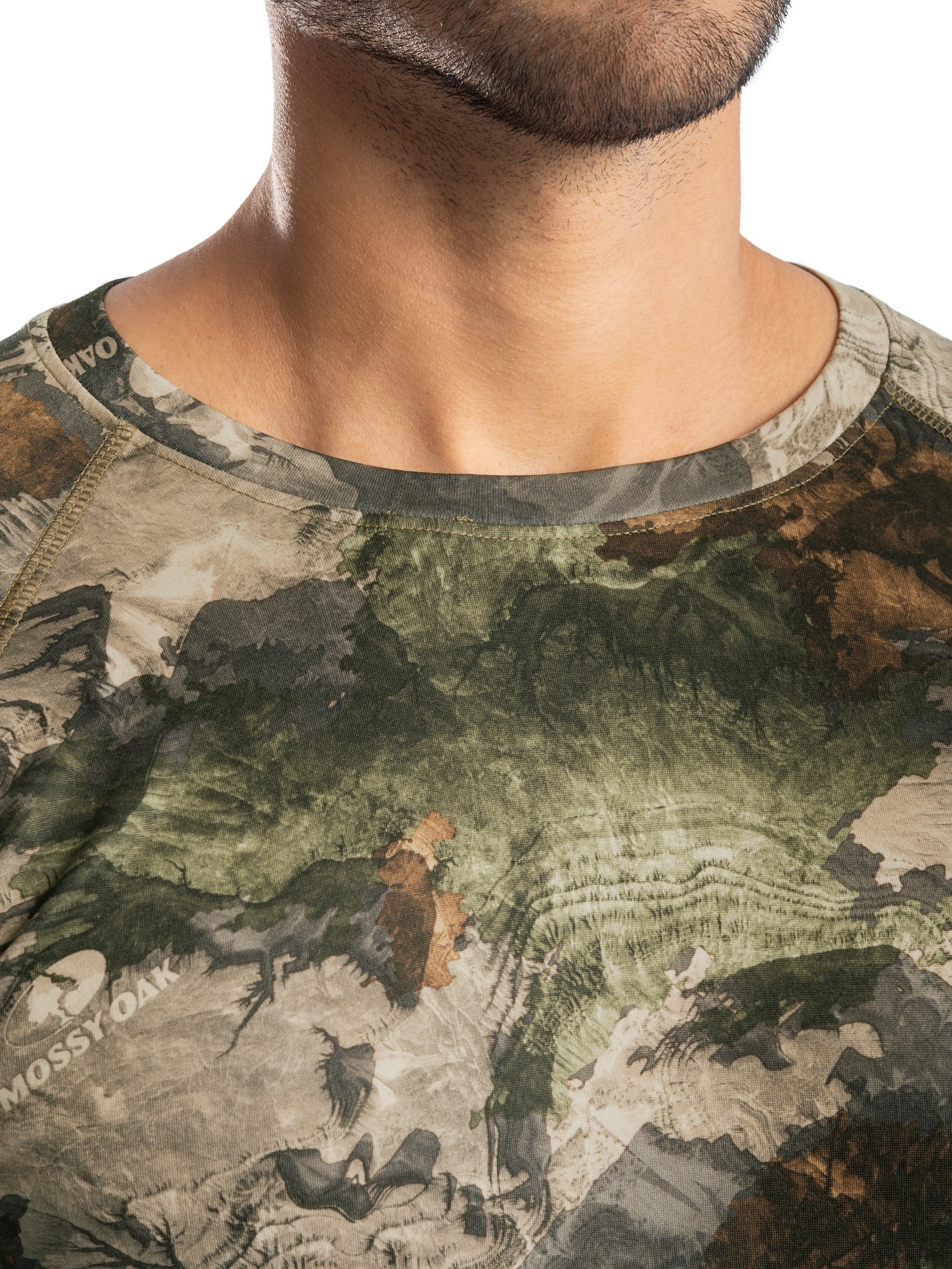 Mossy Oak Men's Heavyweight Fleece Base Layer Thermal Shirt, Mossy Oak Terra Gila, XL