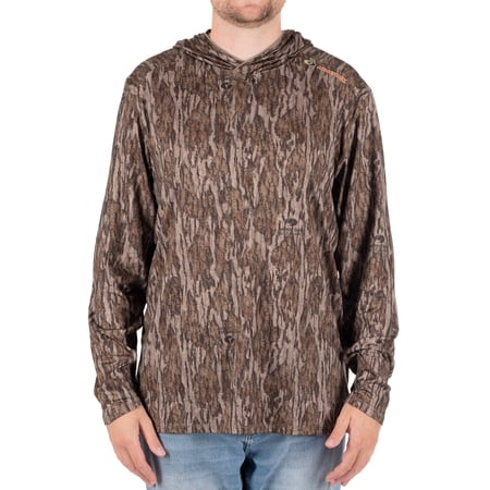 Mossy Oak Men's Long Sleeve Performance Hunting Hoodie, M