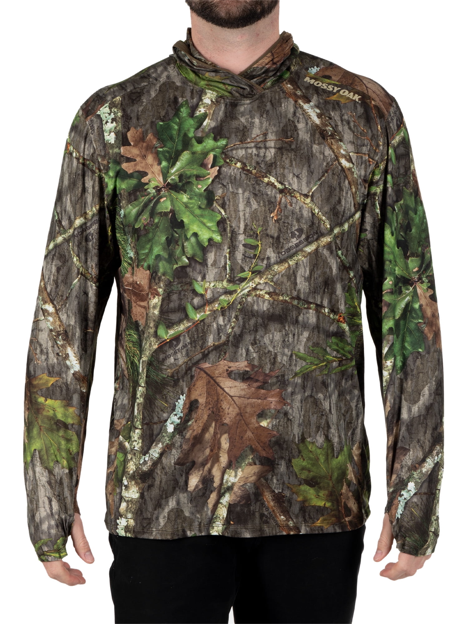 Mossy Oak Men's Long Sleeve Performance Hunting Hoodie, S-3XL