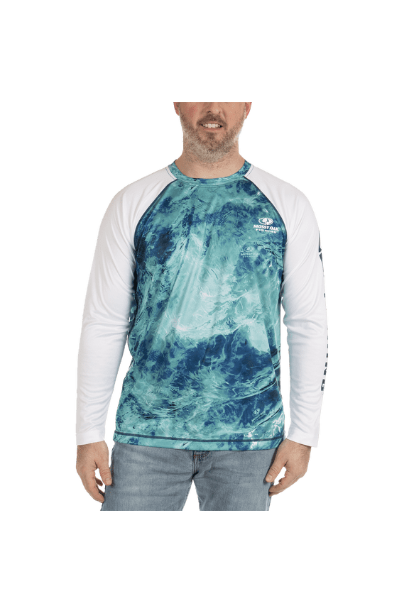 Men's Long Sleeve Performance Tee, Bright White, Size Small