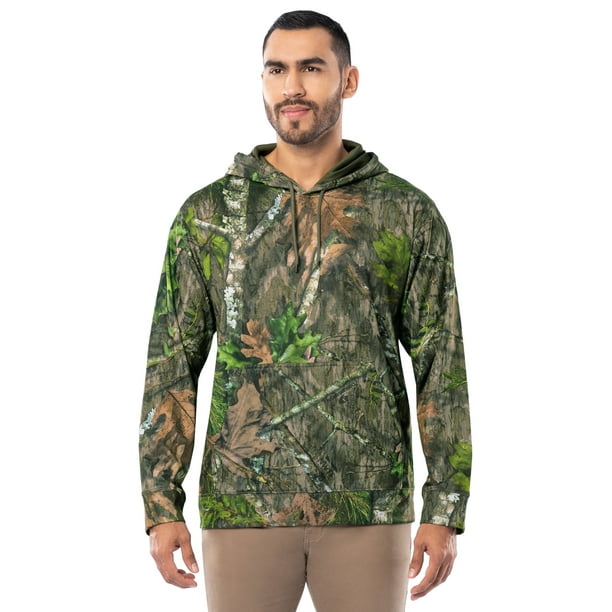 Mossy Oak Men s Long Sleeve Performance Turkey Hunting Fleece Hoodie NWTF Mossy Oak Obsession S Walmart Business Supplies