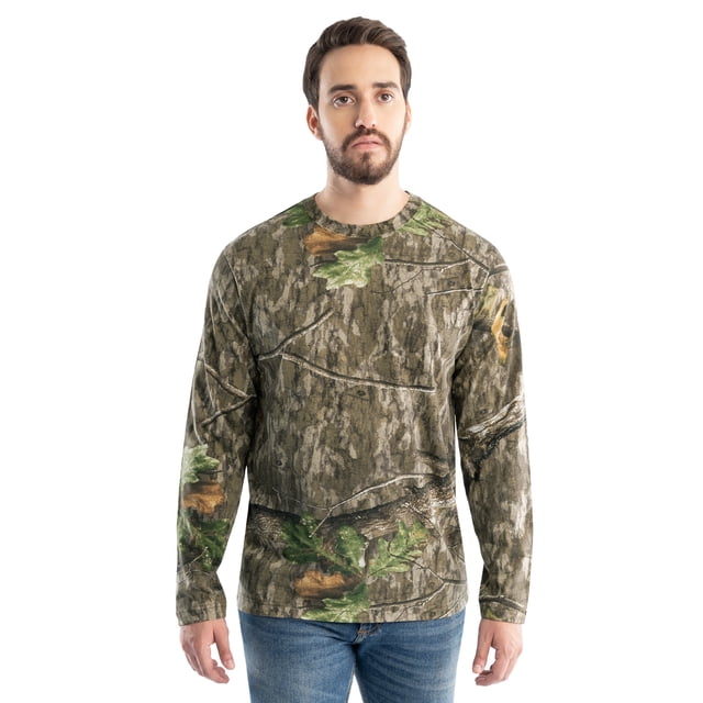 Mossy Oak Eclipse Camo Long Sleeve Shirt For Men Insect Repellent NEW NWT