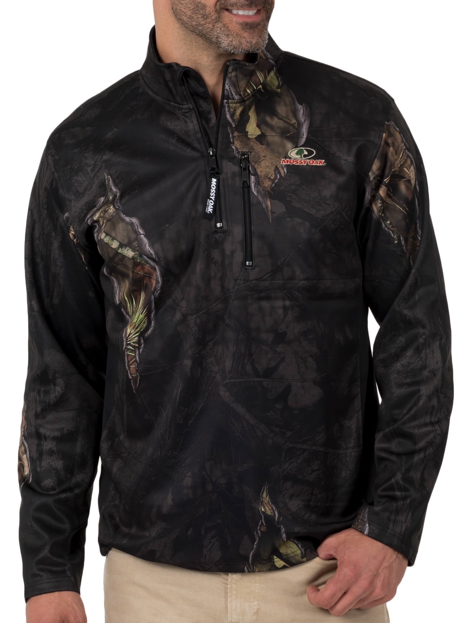 Realtree Men's Performance Bonded Quarter (1/4) Zip Jacket