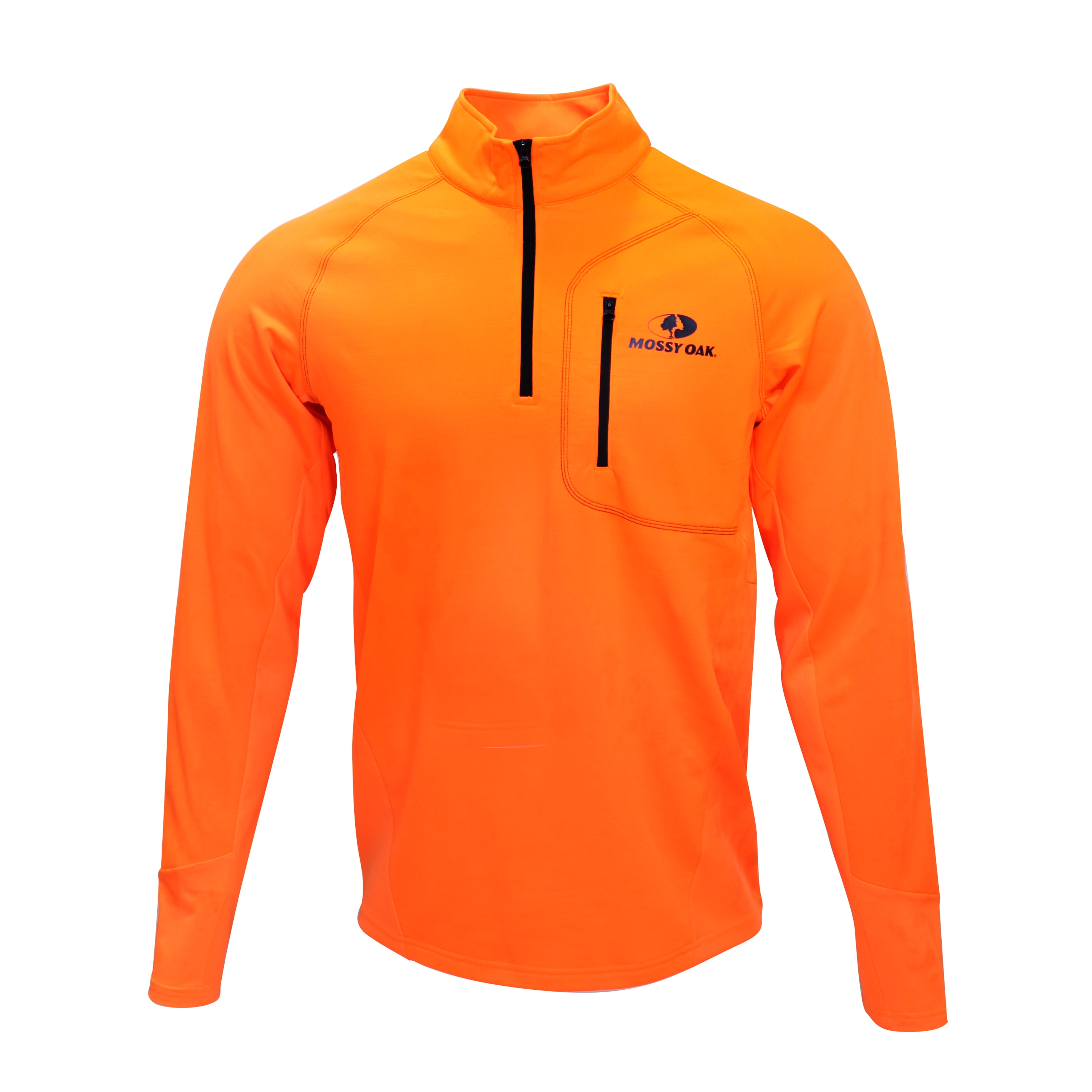 Mossy Oak Men's QuarterZip Jacket Mossy Oak Solid Blaze