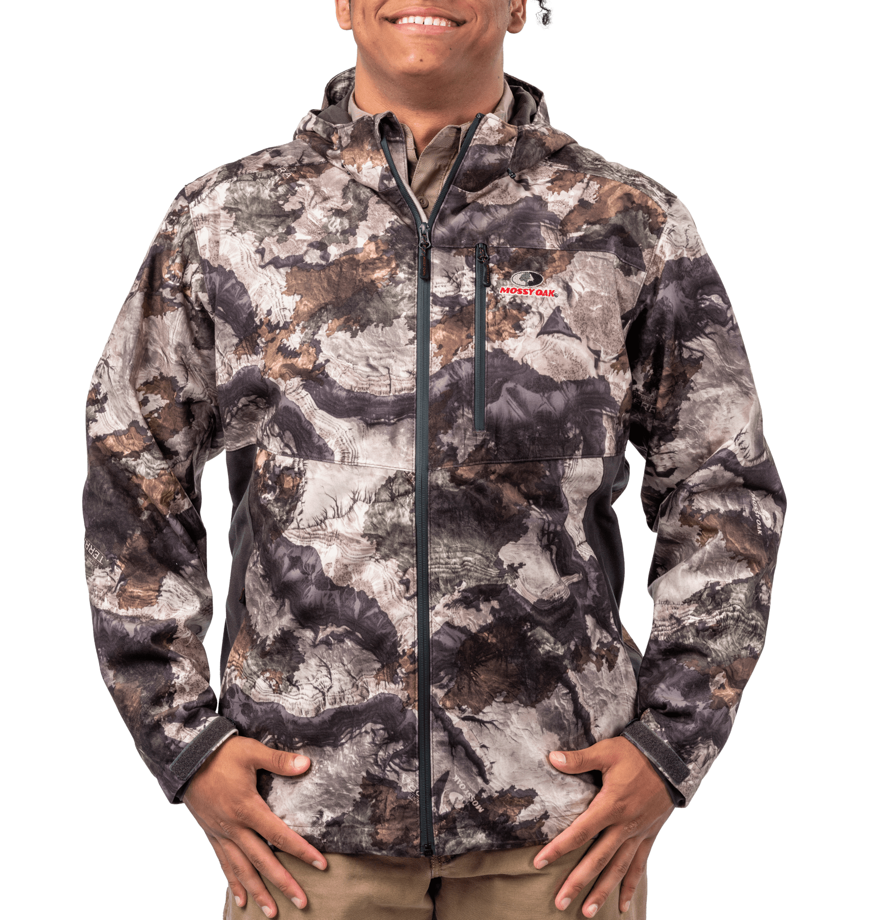 Mossy Oak Men's Scent Control Hunting Jacket, Mossy Oak Elements Terra