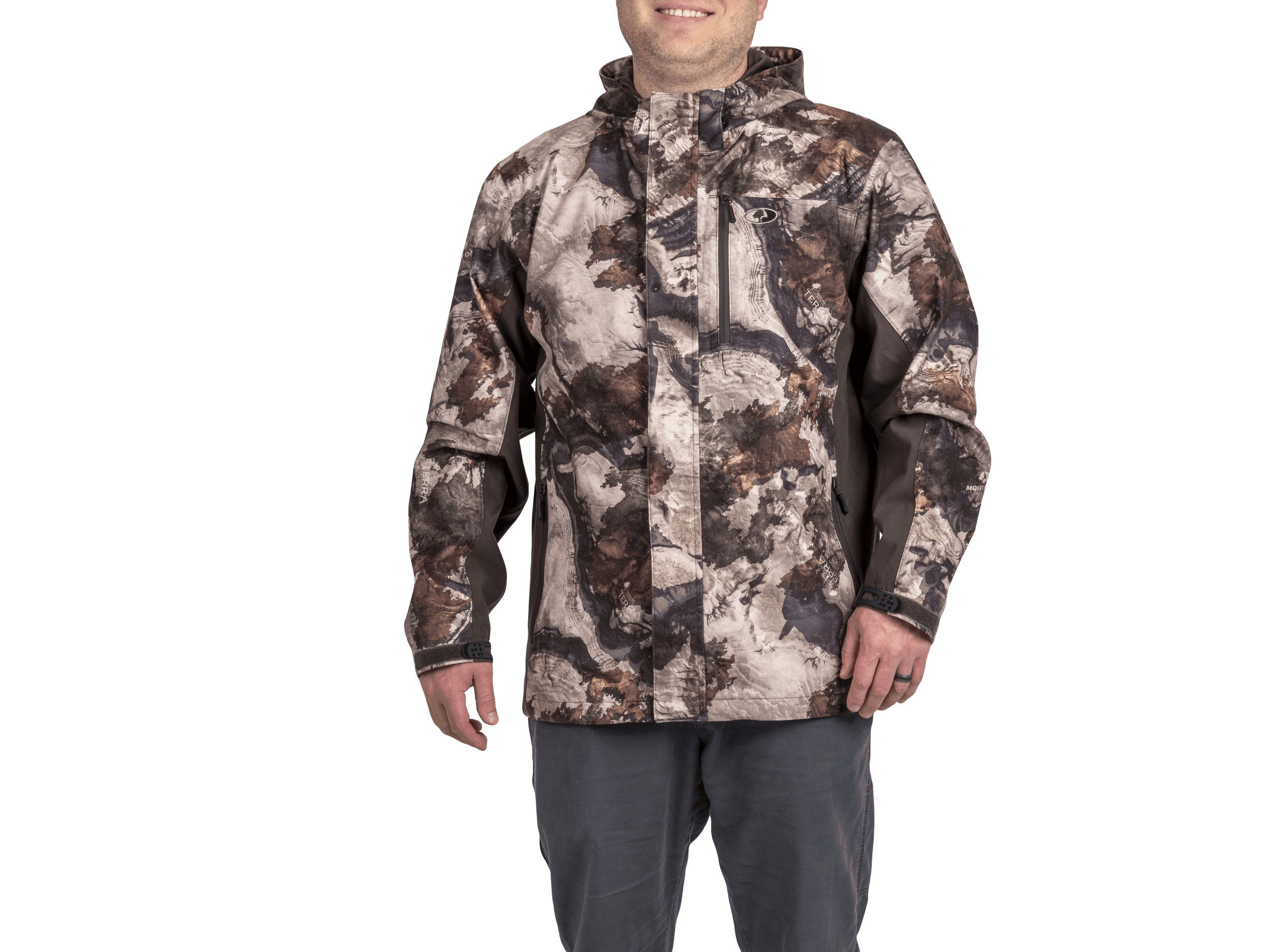 Mossy Oak Men's Scent Control Jacket, Mossy Oak Terra Gilla, Size Small