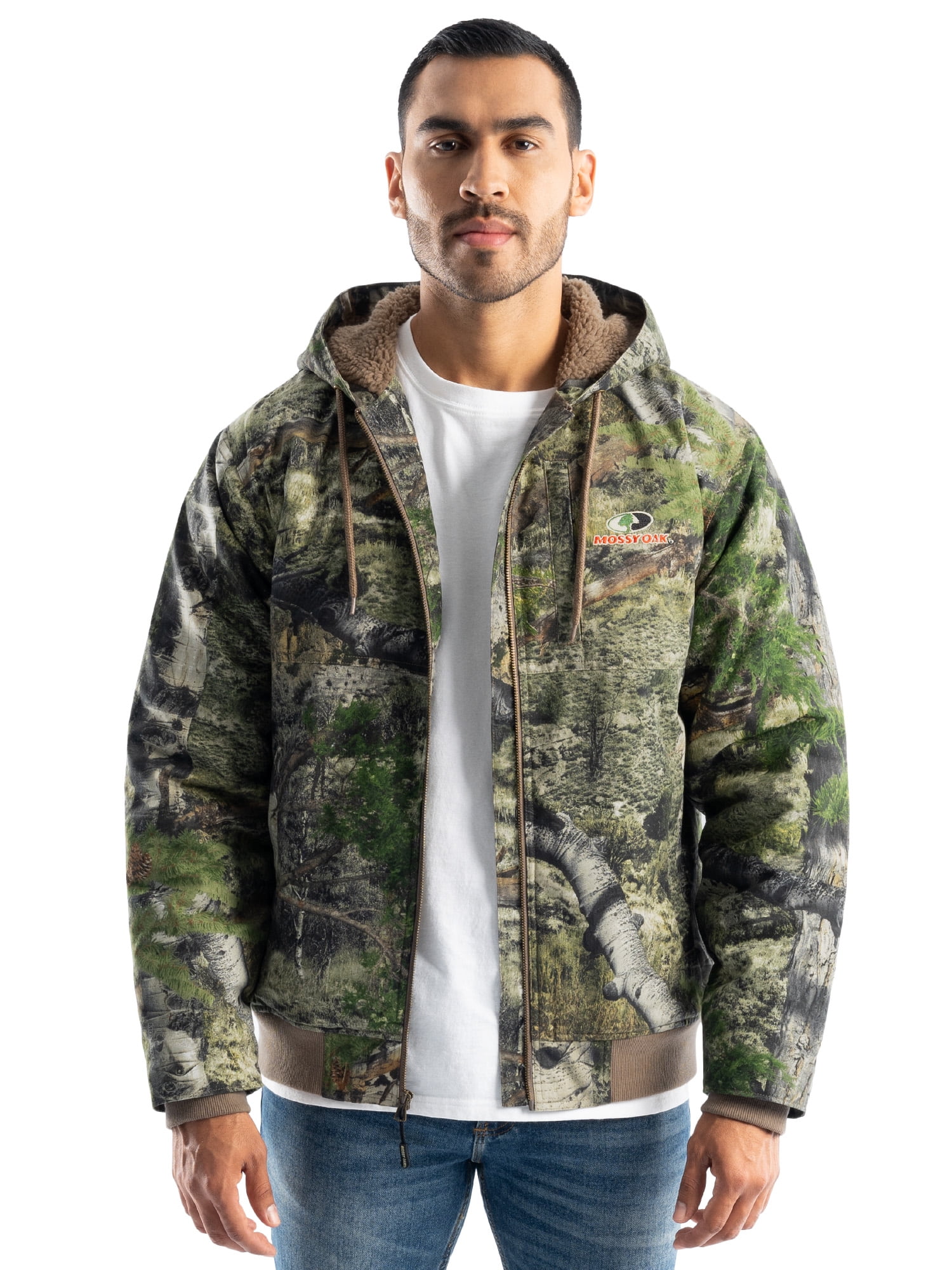 Mossy Oak Sherpa Lined Bomber Jacket - Hunting - Walmart.com