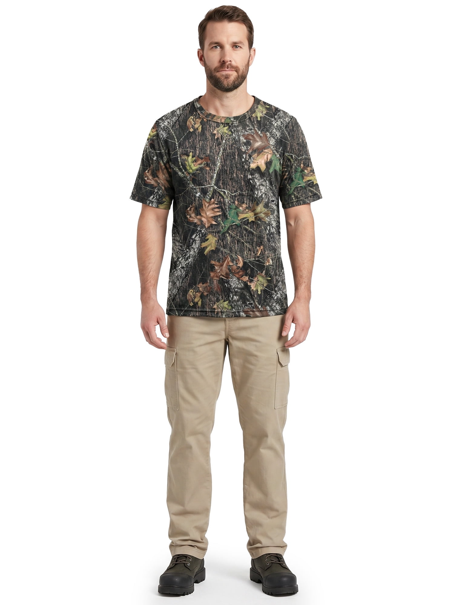 Mossy Oak Men's Short Sleeve Scent Control Hunting Camouflage T-Shirt, New Breakup, 3XL