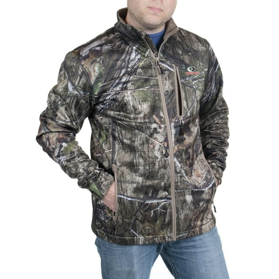 Mossy Oak Men's Tech Shell Hunting Jacket, Mossy Oak Country DNA, Size 2X-Large