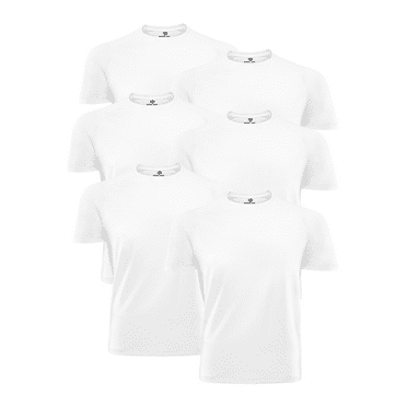 Mossy Oak Mens Crew Neck Undershirt Breathable Tagless Men’s Undershirts, 6-Pack