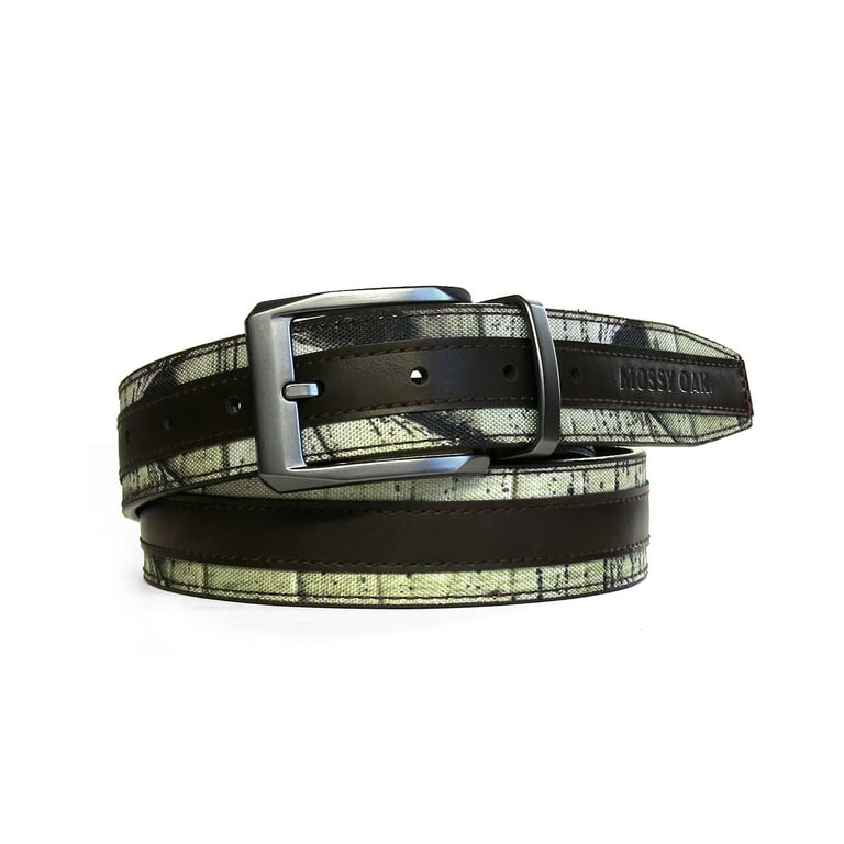 Mossy Oak Mens Mountain-Bottomlands Reversible Belt 860004W