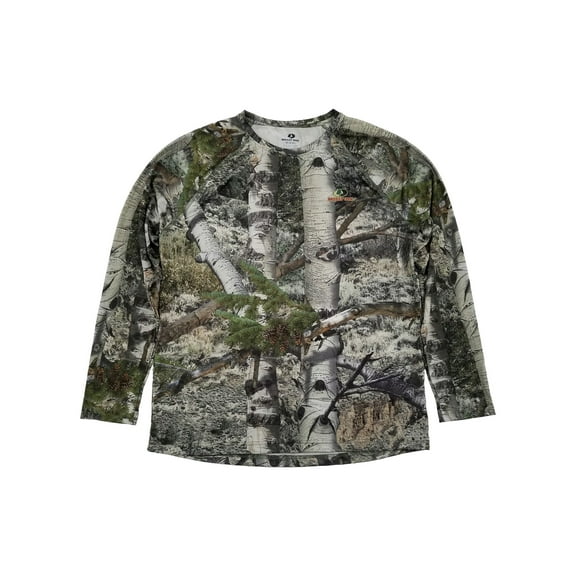 Mossy Oak Mens Mountain Country Camouflage Repellent Long Sleeve Shirt X-Large