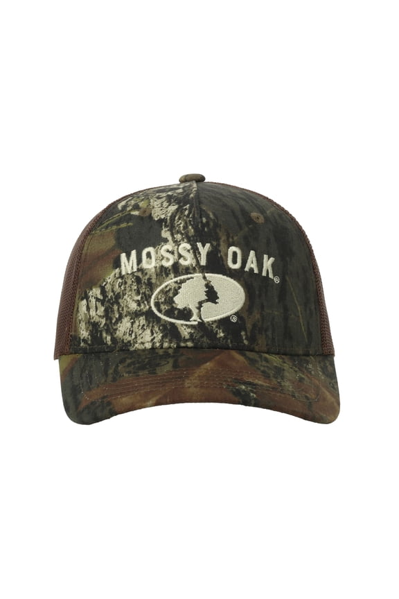 New Break-Up Camo Trucker Hat Mid Profile Mesh Back Snapback, One Size