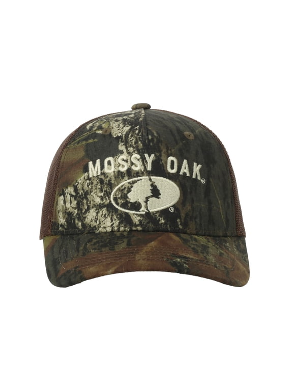 New Break-Up Camo Trucker Hat Mid Profile Mesh Back Snapback, One Size