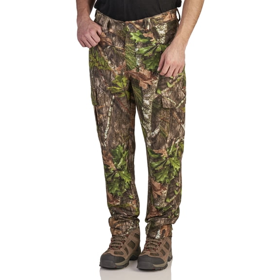 Mossy Oak Obsession Men's Stretch Cargo Turkey Hunting Pant, up to Size 2XL