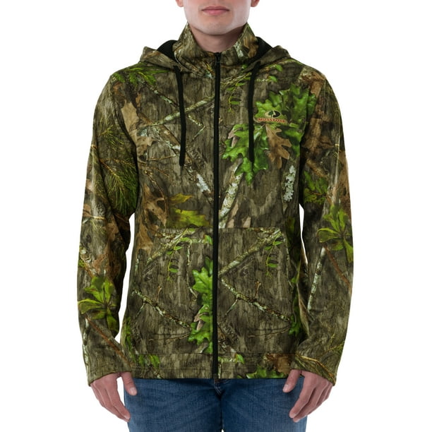 Mossy Oak Obsession Men's Technical Performance Full Zip Hoodie