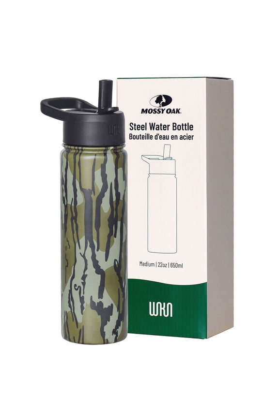 Mossy Oak Original Bottomland 22 oz Stainless Steel Water Bottle