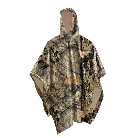 Allen Company Rain Poncho - Lightweight Water Resistant - Mossy Oak Break-Up Country Camo